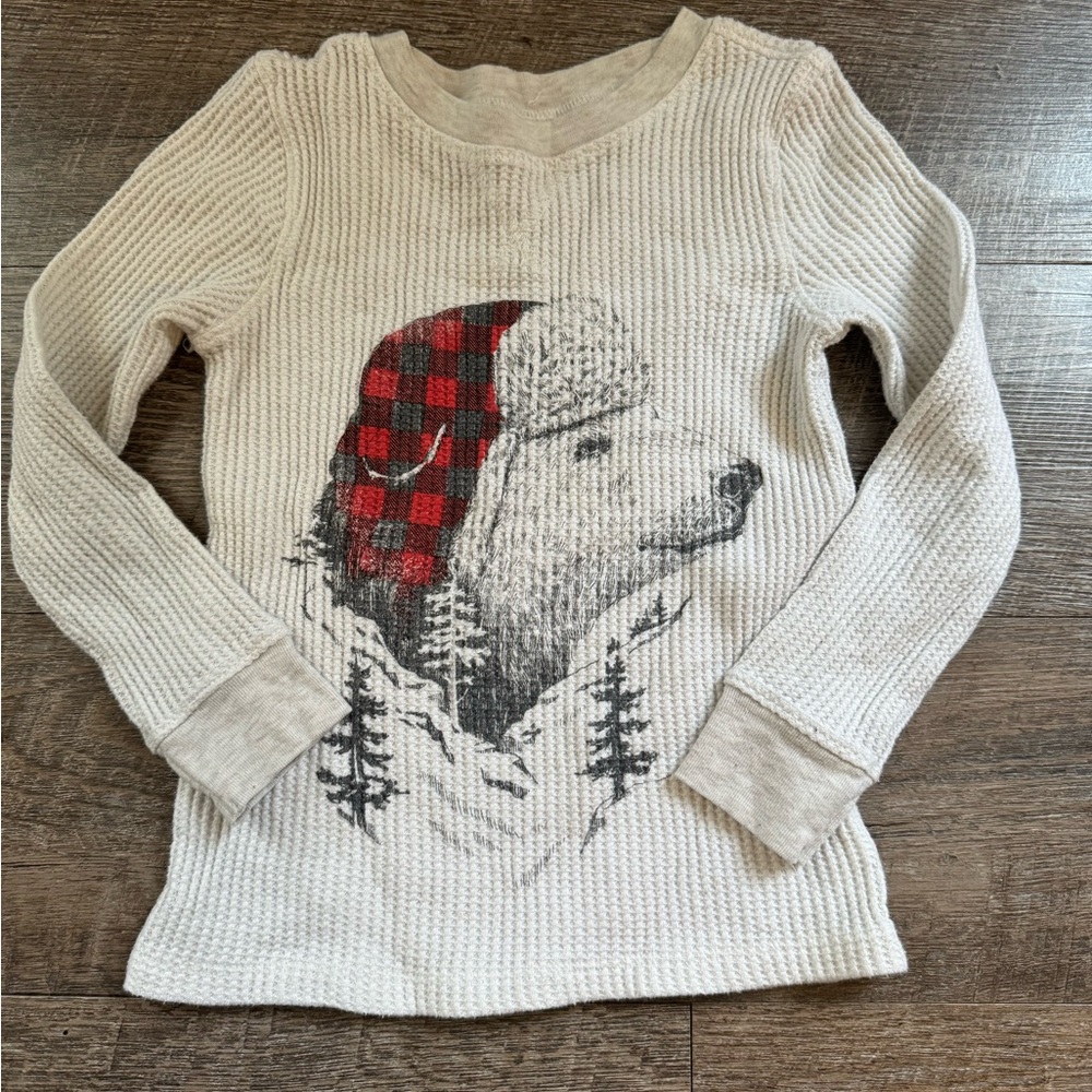 4t off white thermal with winter bear